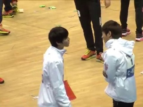 INFINITE - Myung Soo 아이돌 육상선수권 대회 인피니트 L '하트던지는 엘'