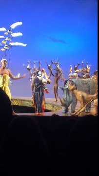 LION KING THE MUSICAL IN LONDON'S WEST END: Circle of Life Lyceum Theatre 2015