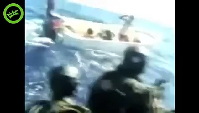 Somali Pirates attacking the wrong ship (French Navy ship lol)