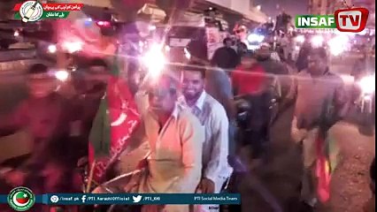 PTI Karachi NA246 Rally. Led by Candidate Imran Ismail.