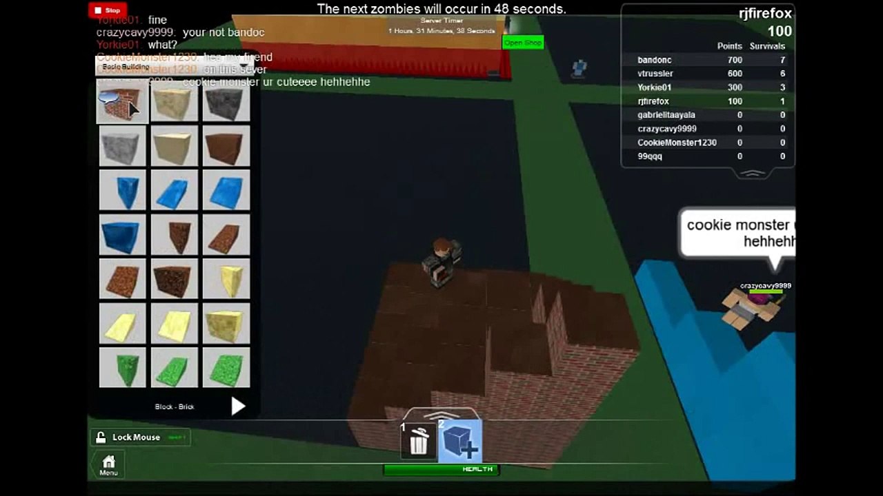 Roblox: How to Make a Moving Vehicle on Build to Survive The Zombies [2013]