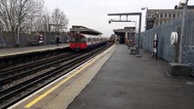 Not in Service Piccadilly Line 1973 stock arrives at South Harrow featuring Customer Service Update
