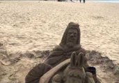 Intricate Sand Sculptures Built in Barcelona