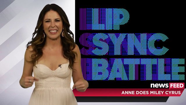 Anne Hathaways Mock Miley Cyrus Wrecking Ball 2015