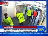 Agressões de Hulk e Sapunaru no Túnel da Luz, após o Benfica-Porto @ SIC Notícias 2010