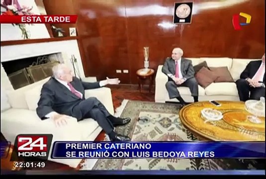 Pedro Cateriano se reunió con fundador del PPC Luis Bedoya Reyes