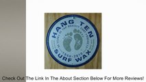 Hang Ten Surf Wax Surfing Round Distressed Retro Vintage Tin Sign Review