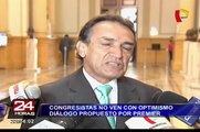 Congresistas no ven con optimismo el diálogo propuesto por Pedro Cateriano