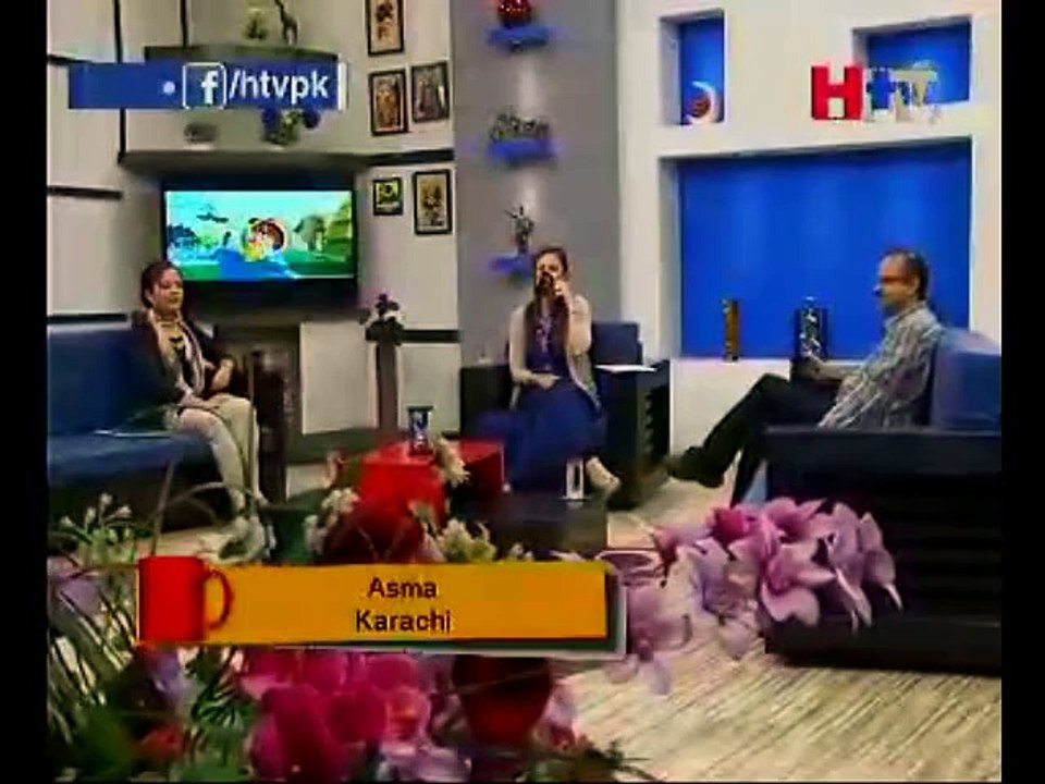 Stop Hair Fall & Dandruff Oil & Hair Roots (Live Call HTV )Asma From Karachi By (Ghazali  Herbal) 31-March-2015