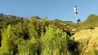 Huge Bike Jump Into A Pond 35 Feet In The Air video(amazing video)