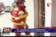 Pueblo Libre: mujer rechazó ayuda de bomberos mientras se quemaba su casa