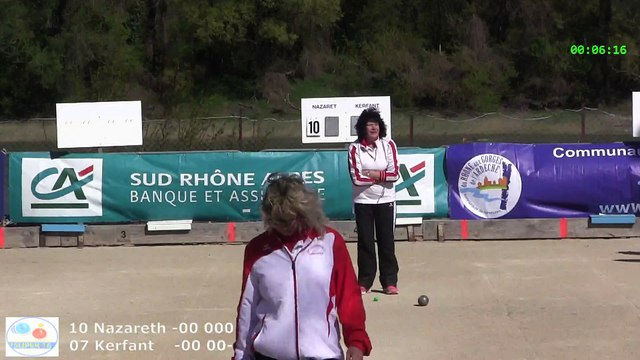 Fin de rencontre, Finale Tableau B du Super 16 Féminin, Sport Boules, Bourg-Saint-Andéol 2015