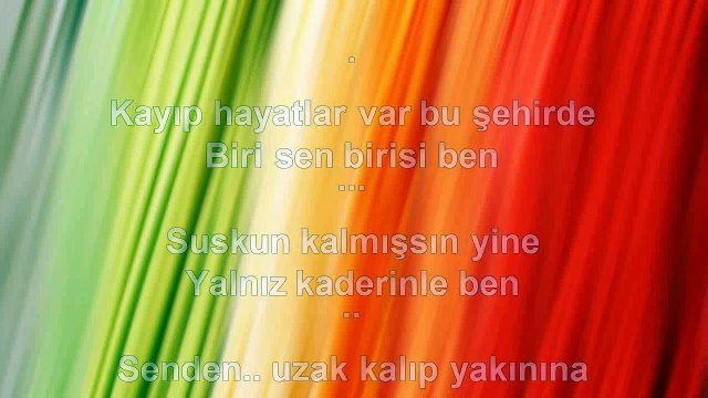 Barış Sarıdede - Kayıp Hayatlar - 2011 TÜRKÇE KARAOKE
