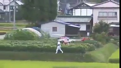 Technology has progressed so much helicopter is spraying