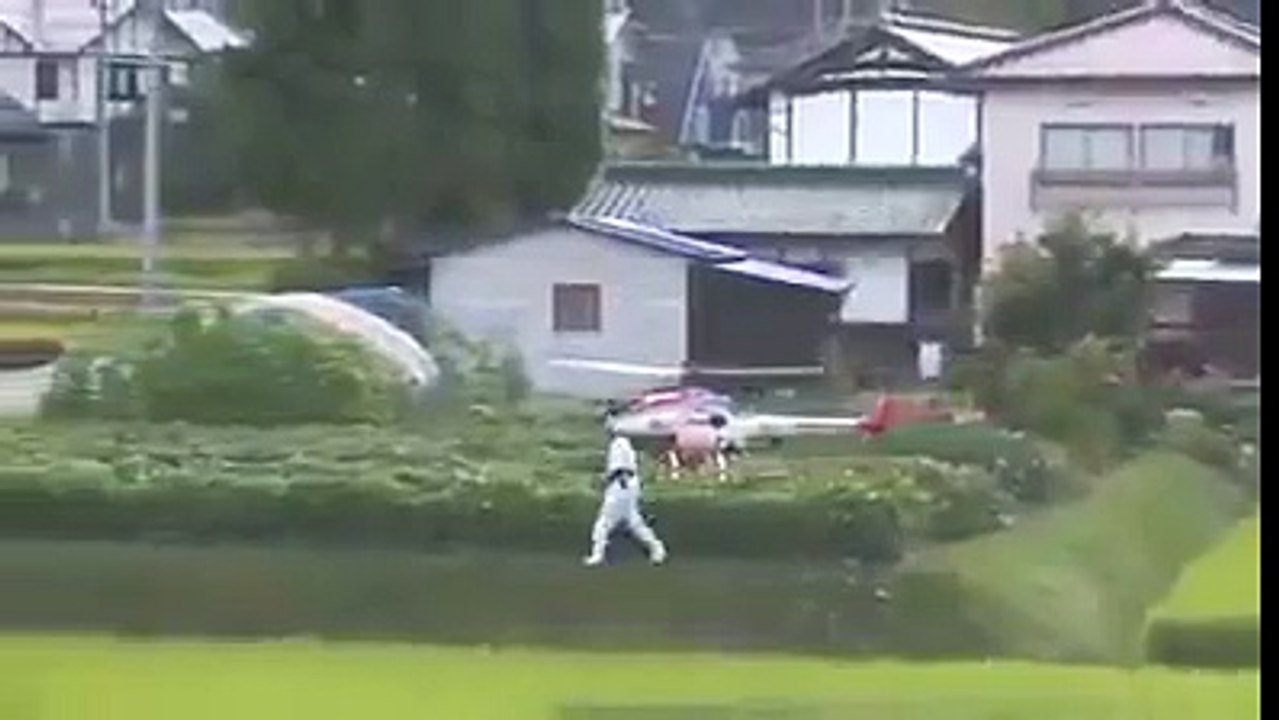 Technology has progressed so much helicopter is spraying