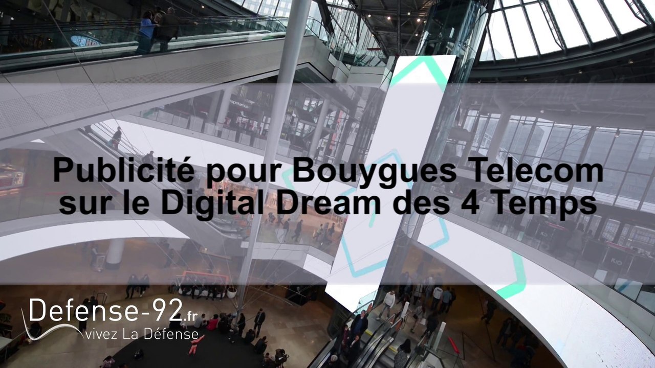 La publicité pour la Bbox Miami sur sur le Digital Dream