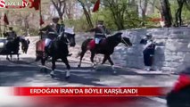 Erdoğan İran'da böyle karşılandı