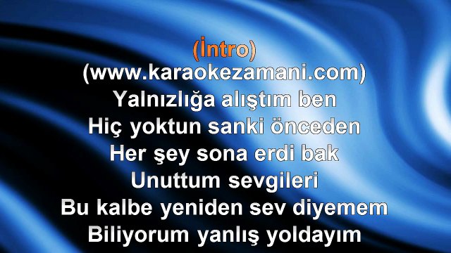 Bendeniz - Harun Kolçak - Elimde Değil - 1994 TÜRKÇE KARAOKE