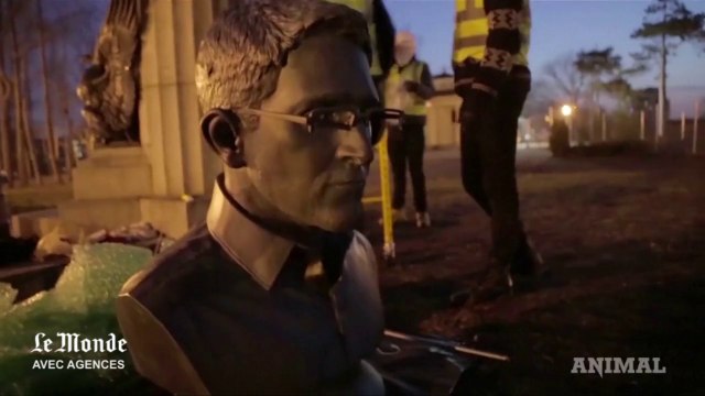 Le buste d'Edward Snowden érigé à New York
