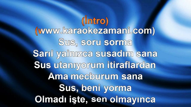 Bendeniz - Ya Sen Ya Hiç - (Remix) - 2011 TÜRKÇE KARAOKE