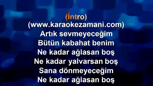 Bengü - Artık Sevmeyeceğim - (Feat. Suat Ateşdağlı) - 2011 TÜRKÇE KARAOKE