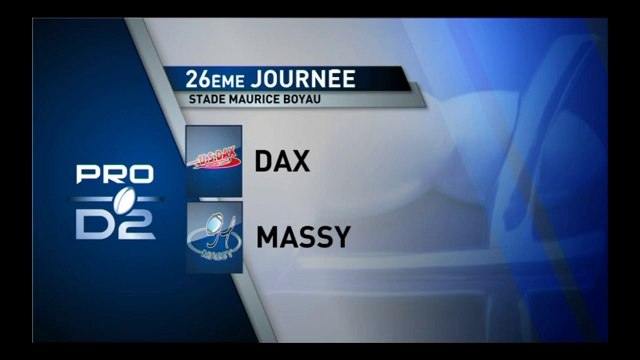 PRO D2 - Dax-Massy : 37-10 - J26 - Saison 2014-2015