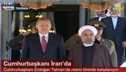 Erdoğan'a İran'da Resmi Karşılama!