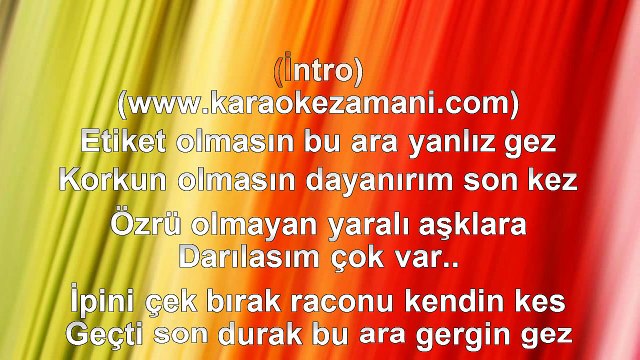 Bengü - İki Melek - 2009 TÜRKÇE KARAOKE