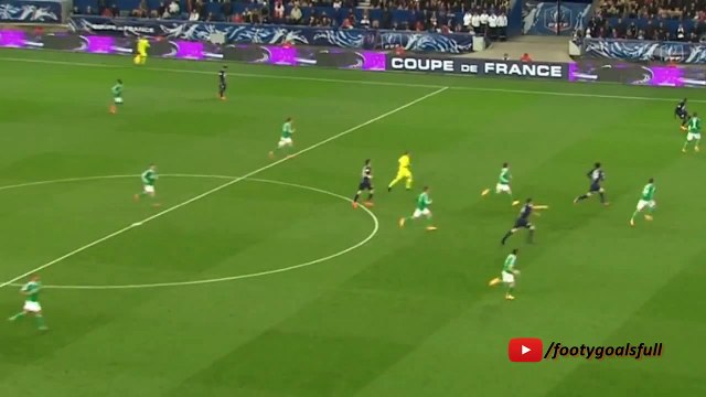 Grand pont sur Ruffier et but de Zlatan (PSG - Saint-Etienne) - 08-08-2015