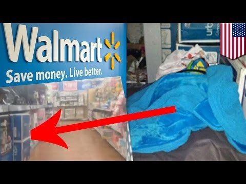 Подросток тайно поселился в Walmart