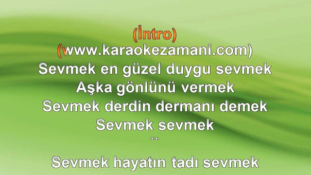 Berdan Mardini - Sevmek - 2008 TÜRKÇE KARAOKE