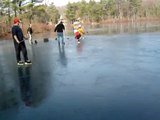 christmas pond hockey