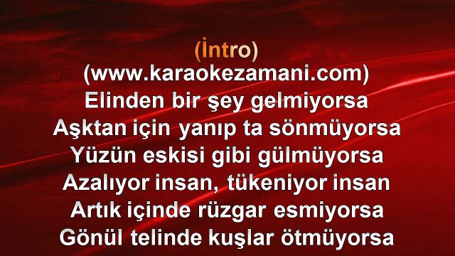 Bora Duran - İnsan - 2013 TÜRKÇE KARAOKE