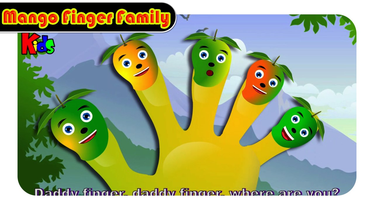 Mango Finger Family Nursery Rhyme - Daddy Finger Rhyme for Kids Children Rhymes