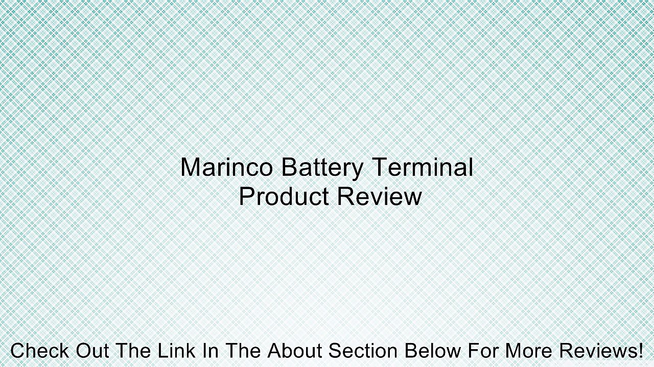 Marinco Battery Terminal Review