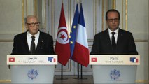 Point de presse avec M. Béji CaÏd Essebsi, président de la République tunisienne