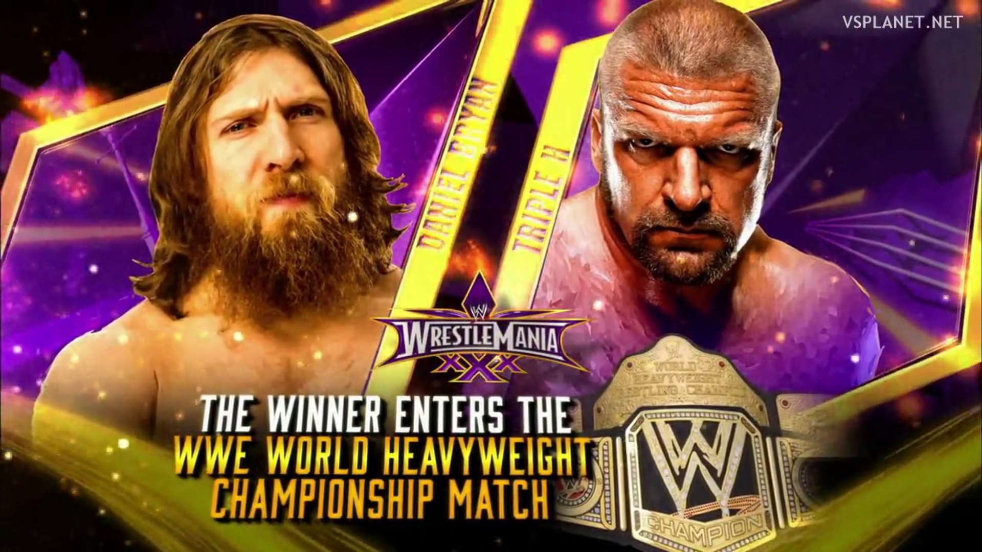 Triple H vs Daniel Bryan, WM30 - video Dailymotion