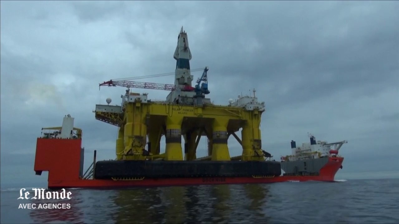 Greenpeace à l'assaut du plate-forme pétrolière...