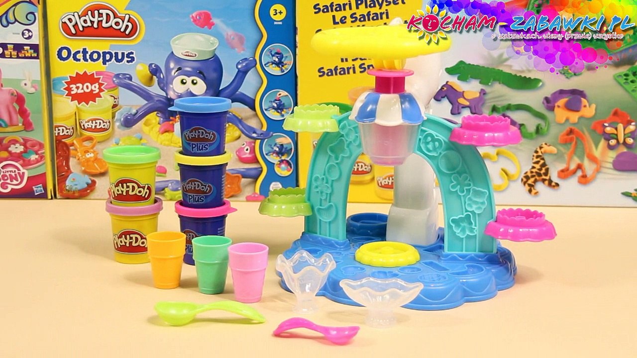 Swirl and Scoop Ice Cream Playset / Zakręcona Lodziarnia - Play-Doh - B0306 - Recenzja