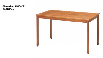 ScanCom Chichester FSC Eucalyptus Wood Outdoor 6 Seater