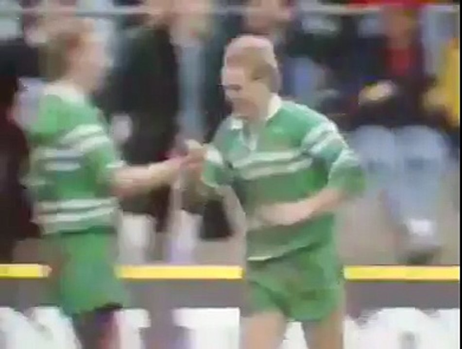 Joe Schmidt marque contre la France en 89