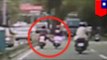 Motociclista con caso de ira extrema al volante muere luego de intentar patear a otro conductor