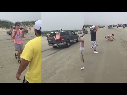 Joven recibe su dosis de karma cuando intenta iniciar una pelea y salir corriendo