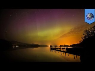 Download Video: Tormenta solar genera espectaculares auroras boreales en sitios donde jamás habían aparecido