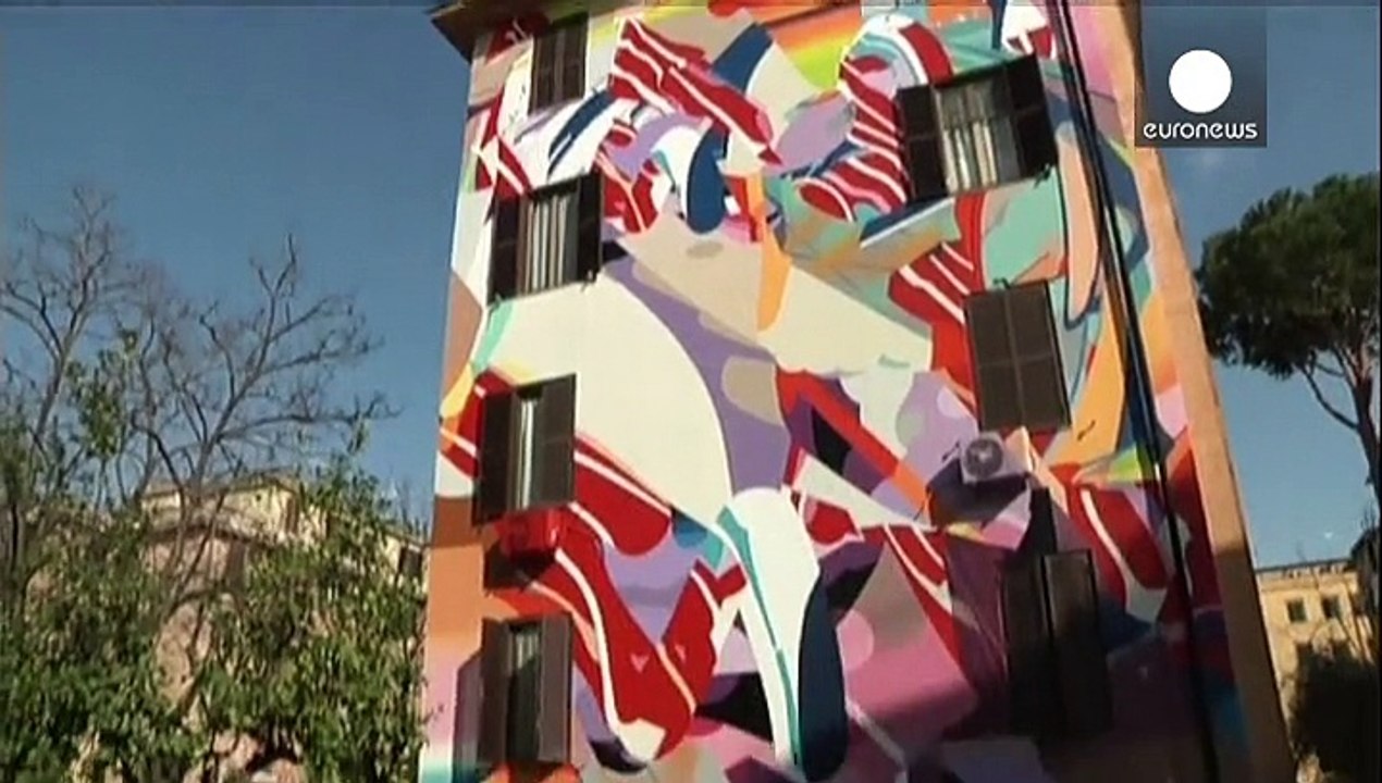 Römische Graffitis von Modernen Michelangelos