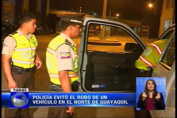 Policía evitó robo de un vehículo en norte de Guayaquil