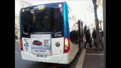 [Sound] Bus Mercedes-Benz Citaro C2 €uro 6 n°1337 de la RTM - Marseille sur la ligne 18