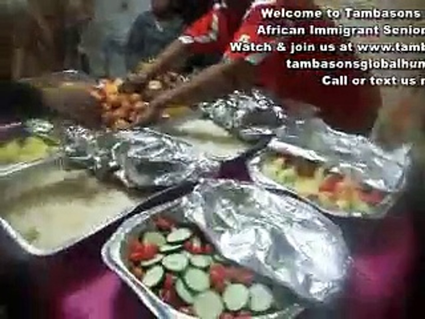 African immigrant senior citizens dinner amazing video