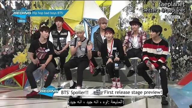 مترجم عربي -MCountdown Begins BTS - Comeback Stage Preview + Ending