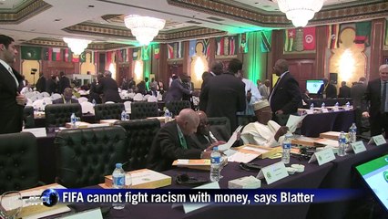 FIFA cannot fight racism with money, says Blatter